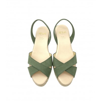 A a Sandale 67031 Nubuck Kaki