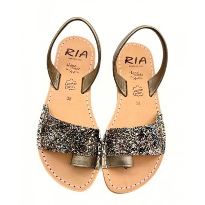 Nou Sandale 40060 Avarca Metalgrain Onix - Glitter Tie Dye Brown deget