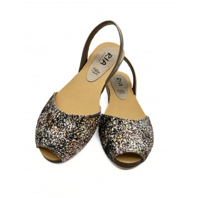 Nou Sandale Avarca Chat 33551 Glitter Tie Dye Brown Metalgrain Onix