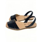 Sandale Ria 40044 Metalgrain Black glitter negru decupat Sandale Ria 40044 Metalgrain Black glitter negru decupat