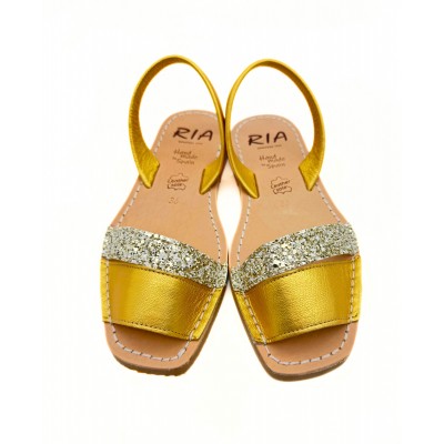 A Nou Sandale Avarca Metalgrain Gold Decupat 40044-5 