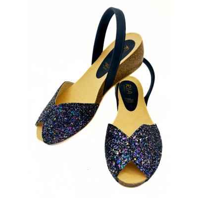 A A a a Sandale 33216-21224 Chat Glitter negru muticolor coeur NOU
