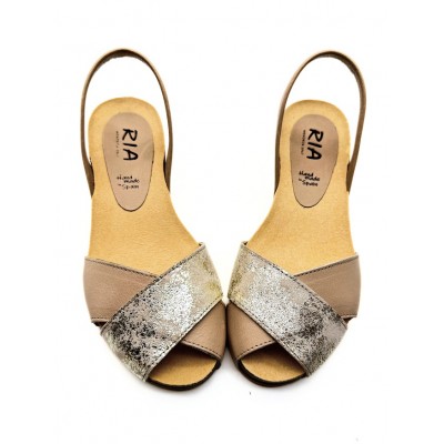 A A Sandale 33201 METAL DESLAVADO VELVET PLAYA