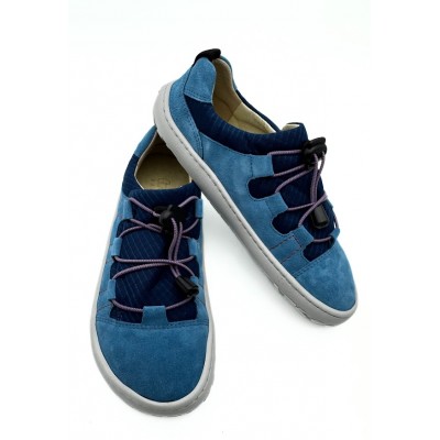 A Pantofi cu siret 3130243-15 Albastru BAREFOOT