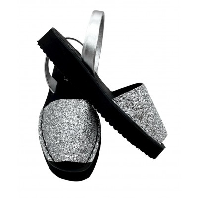 Sandale RIA Menorca Glitter DISCO Roma argintiu 27305 -21224