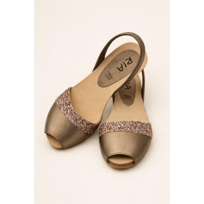 a a a a a Sandale 33200-27055 Metal Smoke Glitter C9A