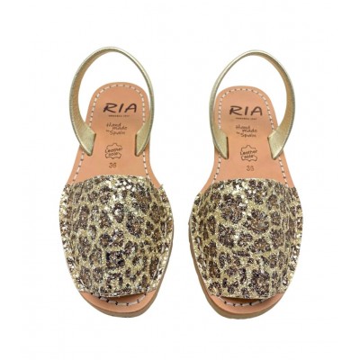 A a a Sandale Glitter LEOPARD ORO 21224