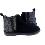 Ghete Chelsea Glitter negru 6042 kids stoc