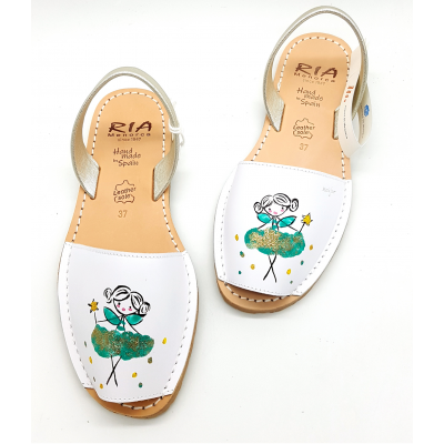 a a a Sandale 27262-S2 Bufalo Blanco Silver Zana 