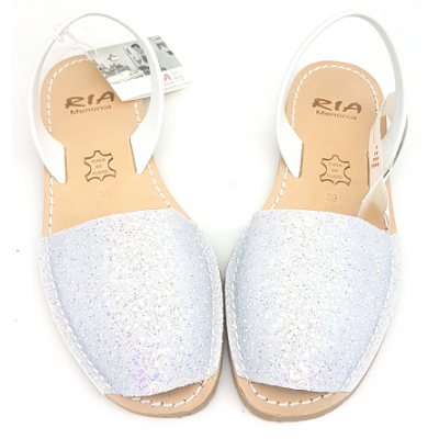 a a Sandale Avarca Glitter Alb C 22 BLANCO 21224