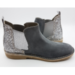 Ghete Chelsea Glitter Plata 6038 - LIVRARE APROX 3-5 ZILE LA COMANDA
