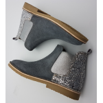 Ghete Chelsea Glitter Plata 6038 - LIVRARE APROX 3-5 ZILE LA COMANDA